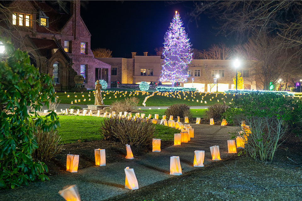 Salve Regina will hold annual Christmas Tree Lighting and Luminaria event